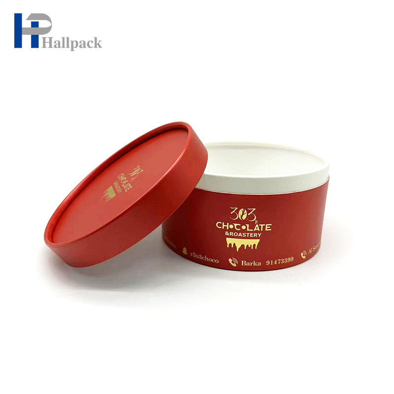 الغذاء الصف ورقة أنبوب علبة كرتون التعبئة والتغليف أنبوب ورقة الشوكولاته