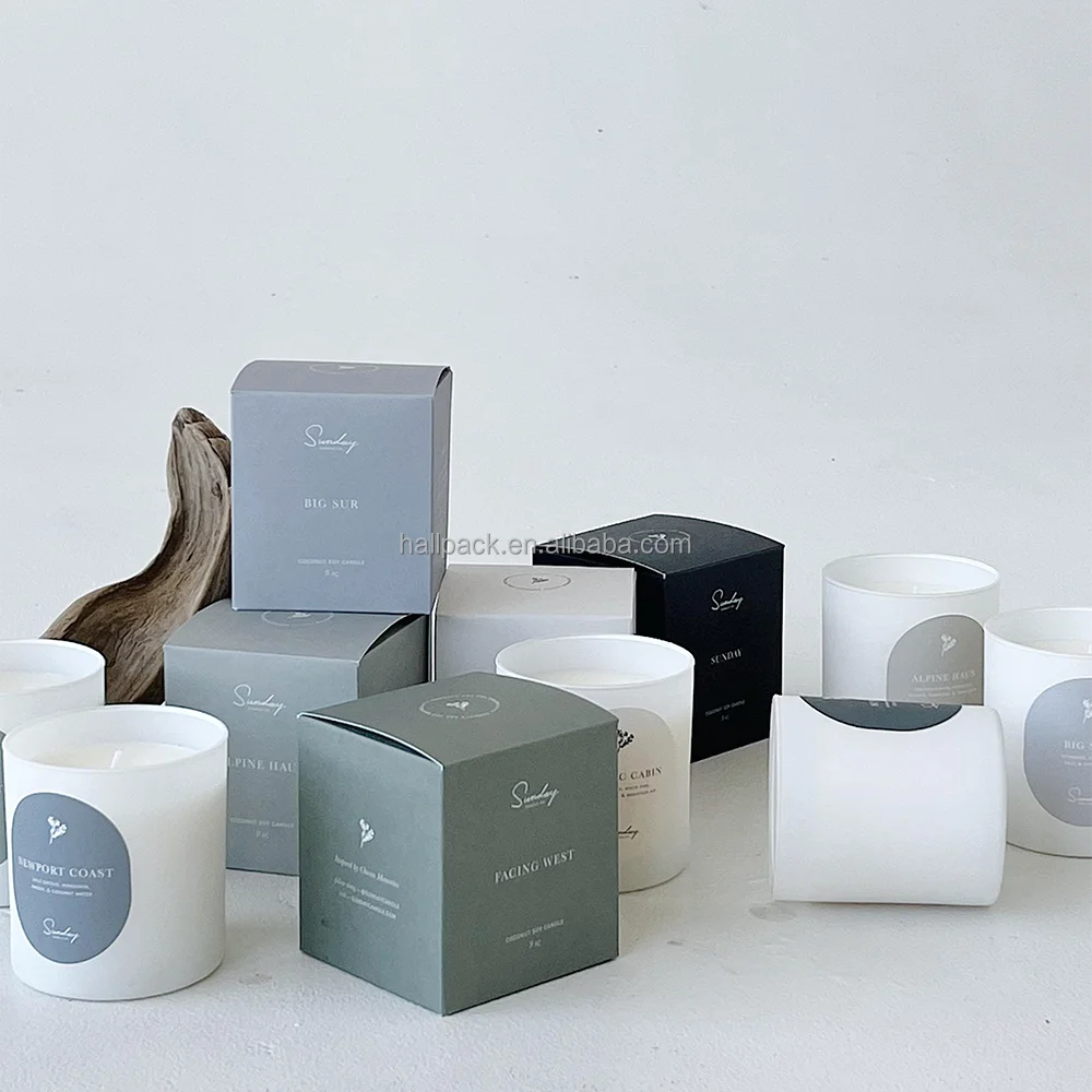 صندوق الورق المقوى للشمعة