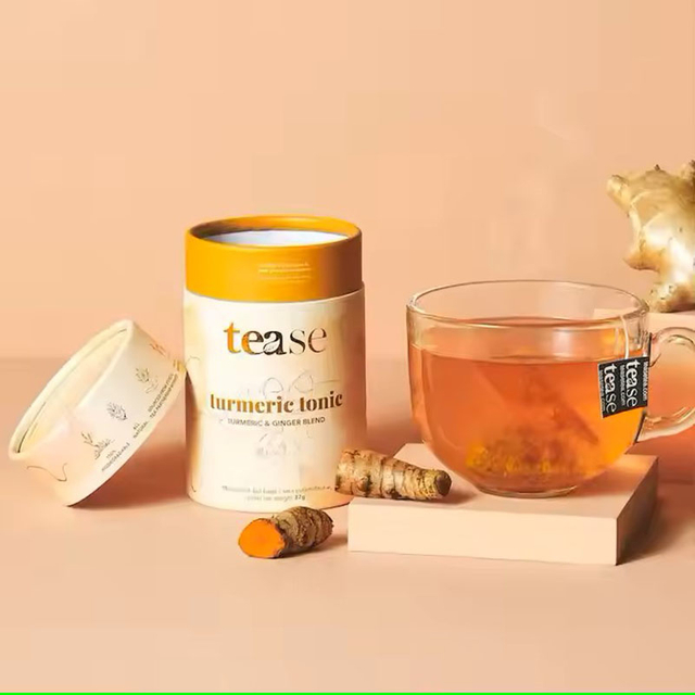 قابلة للتحلل المخصص لحجم شعار تصميم أنابيب مستديرة التغليف للشاي