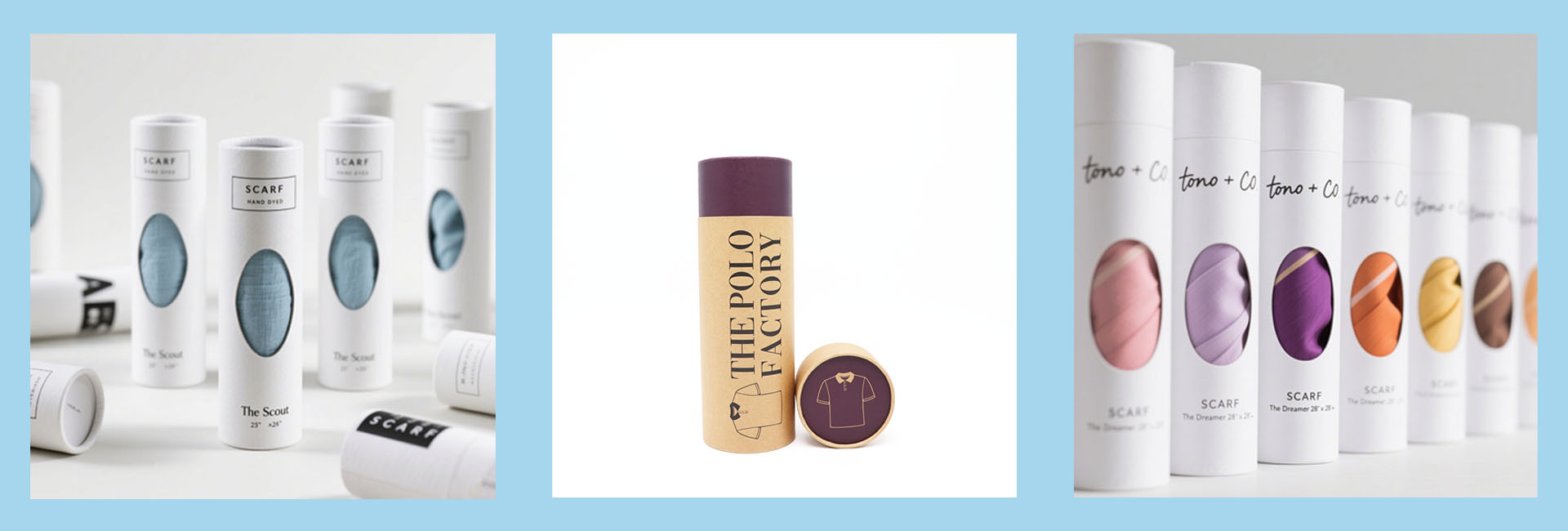 عبوة أنبوب الملابس الصديقة للبيئة