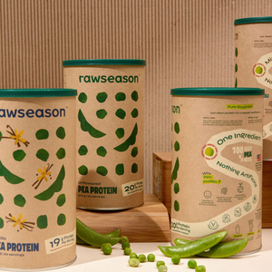 أنبوب ورقي قابل لإعادة التدوير من الورق المقوى محكم الغلق مع غطاء سهل التقشير لأنبوب تغليف المواد الغذائية المخصص لمسحوق البروتين والكولاجين