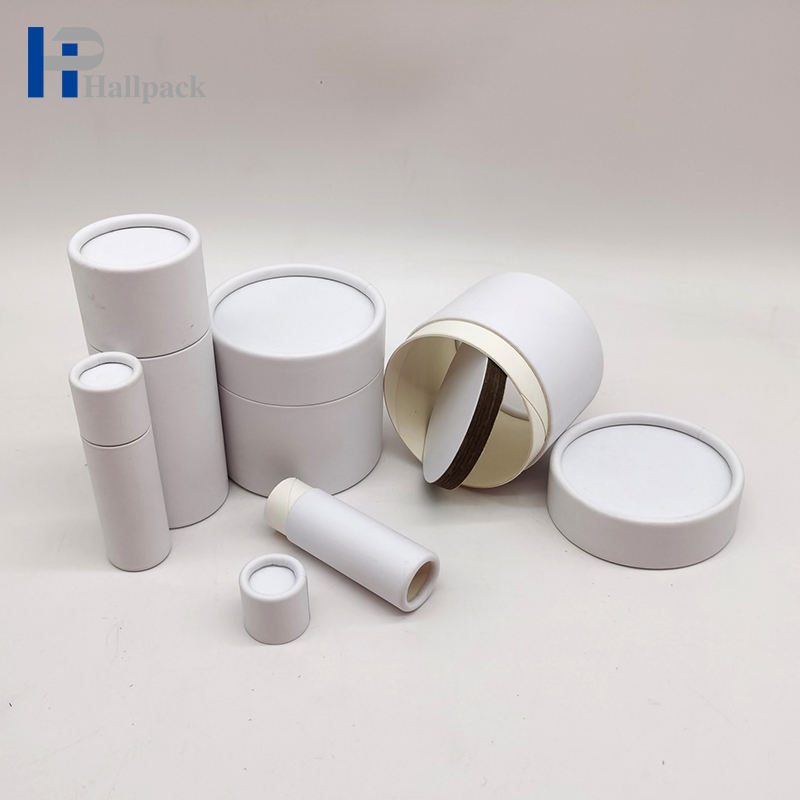 أنابيب ورق كرافت قابلة للتخصيص لتغليف مزيل العرق للسجائر منقوشة بشكل دائري لاستخدام النبيذ الحرفي طباعة شعار مخصص