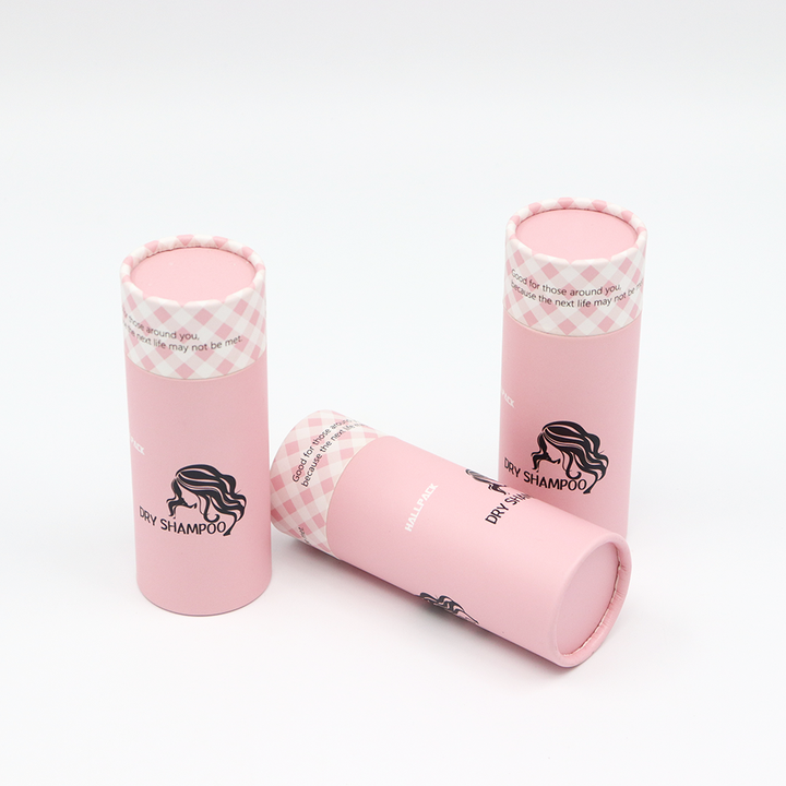 عالية الجودة مخصصة مستحضرات التجميل جولة أنبوب مربع حزمة من الورق المقوى وتعبئتها مع غربال شاكر للشامبو الجاف مسحوق فضفاض