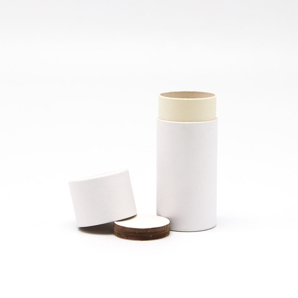 الجملة رفع ورقة أنبوب مزيل العرق الحاويات صديقة للبيئة علبة التعبئة والتغليف القابلة للتحلل من الورق المقوى بلسم الشفاه أنبوب ورق الكرافت