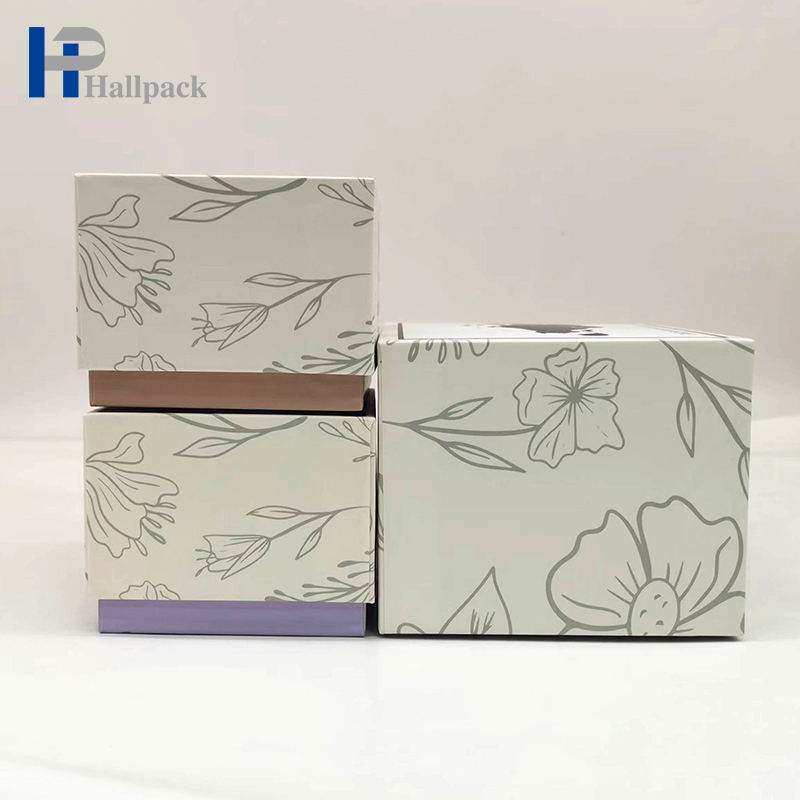 التعبئة والتغليف المخصصة هدية حزمة مربع غطاء مسطح كرافت ورقة شمعة مربع