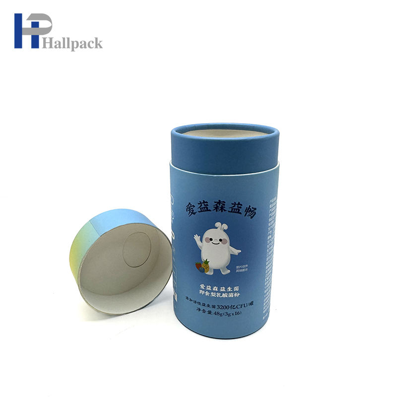 أنابيب مستديرة قابلة للتحلل ذات علامة خاصة فارغة مخصصة سهلة التعبئة والتغليف لأنابيب الورق