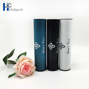 حجم قابل للتخصيص غطاء حديدي فاخر أنبوب ورق كرافت مستدير للأغذية المنزلية غطاء معدني ورق تغليف الأنبوب