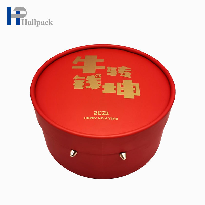 صندوق هدايا من الورق المقوى الفاخر المخصص لتغليف أنابيب الورق