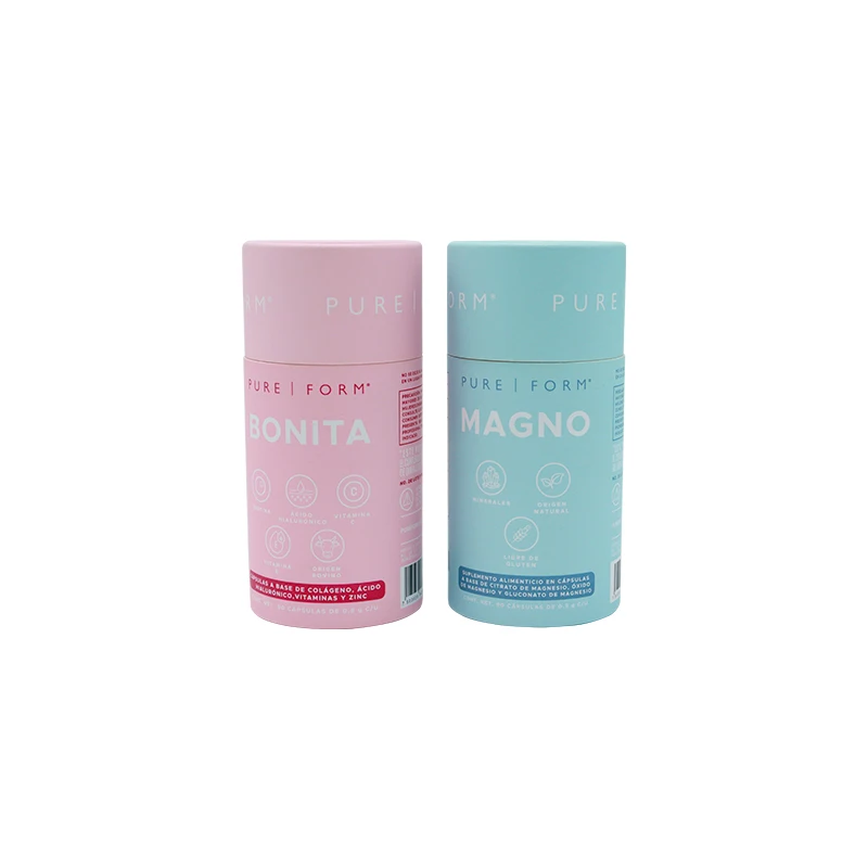 تعبئة أنبوب الورق لتناول الشاي الفضفاضة القهوة طعام الورق المقوى الشعار الشعار