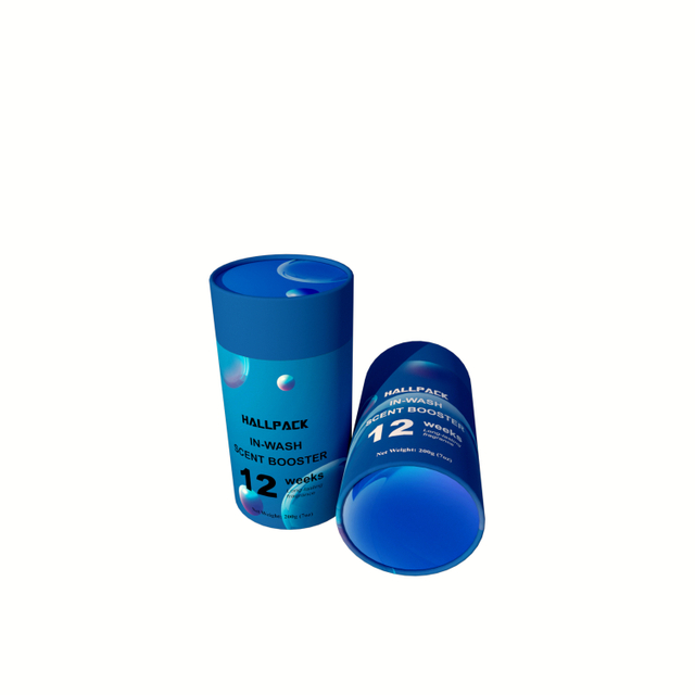 شعار مخصص على شكل دائري من الورق المقوى أنبوب ورق قابل للتحلل الحيوي يرفع التغليف لتقوية رائحة غسل مستحضرات التجميل