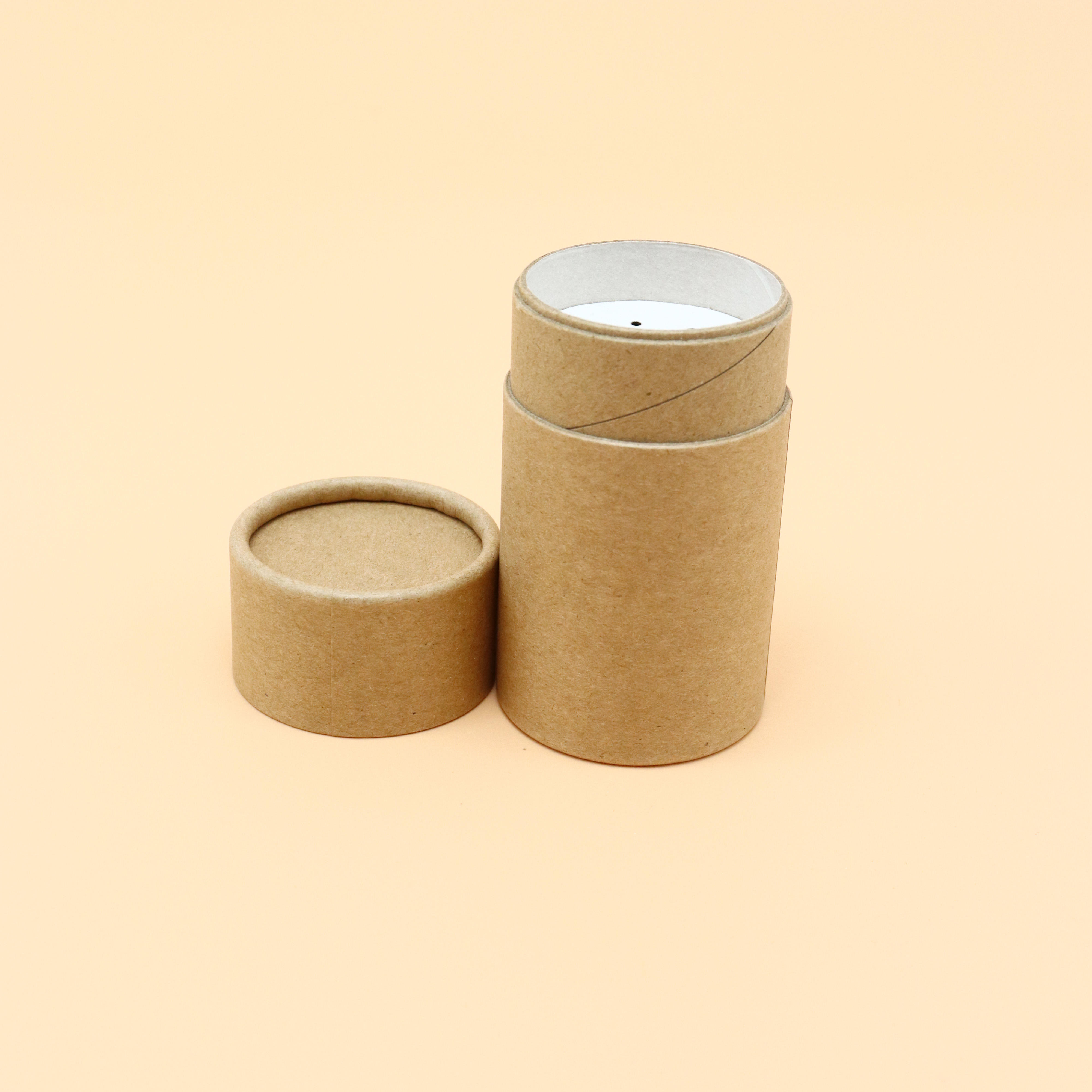 تصميم جديد الفلفل كرافت أنبوب الملح والتوابل التعبئة والتغليف القابلة للتحلل مسحوق فضفاض ورقة أنبوب الحاويات