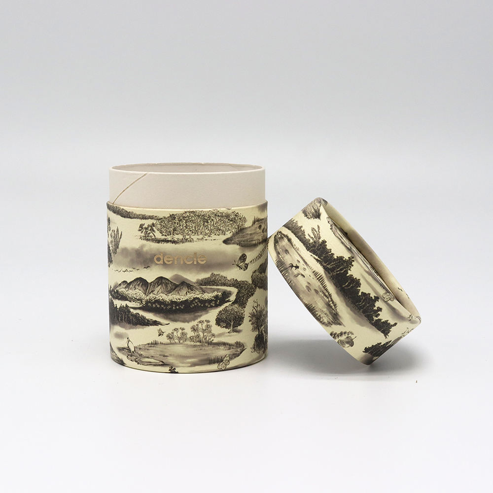 مخصص صديقة للبيئة ورقة اسطوانة التعبئة والتغليف ورقة أنبوب مربع للشاي / الأعشاب / القهوة / الوجبات الخفيفة / تغليف المواد الغذائية