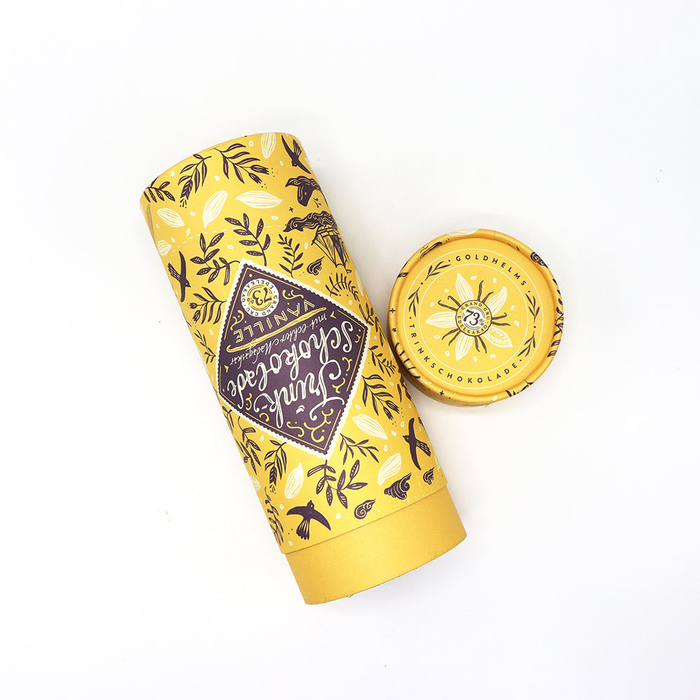 أسطوانة صديقة للبيئة قابلة للتحلل البيولوجي من الورق المقوى للطعام والشاي والسكر والقهوة وأسطوانة ورق التغليف للشاي السائب