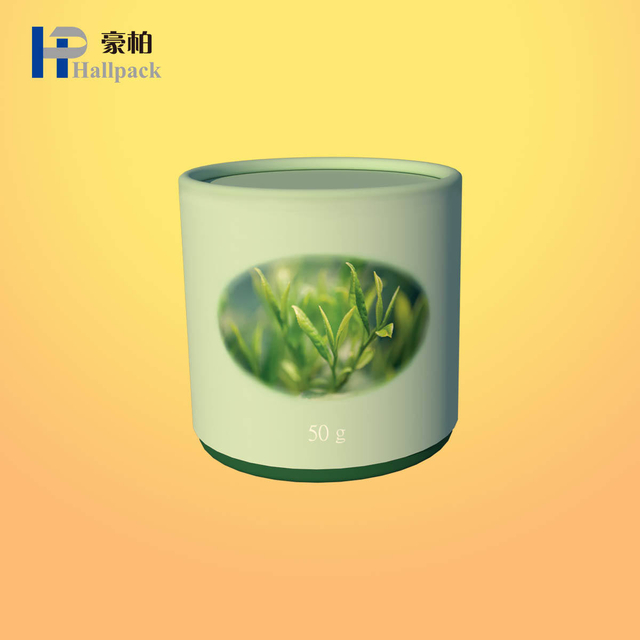 صندوق تغليف اسطوانة ورق الكرافت صديق للبيئة مخصص لحبوب القهوة والشاي سطح منقوش قابل للتحلل الحيوي لاستخدام العطور