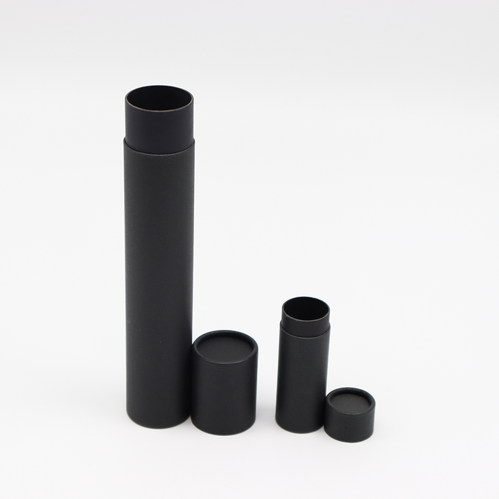 حار بيع براون كرافت كرتون ورقة أنبوب البريدية النقل ملصق التعبئة والتغليف اسطوانة الشكل التلاشي نمط الغذاء