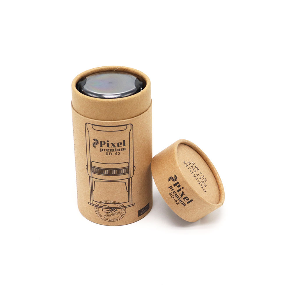 جودة عالية براون كرافت صندوق بريد ورقي أنبوب تخصيص صندوق أبيض مستدير أسود قابل للتحلل أنبوب التعبئة والتغليف