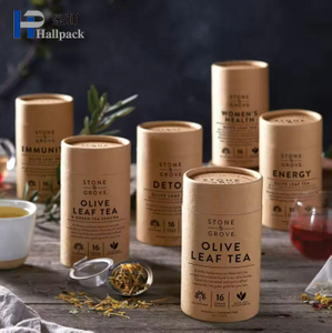 ورق طباعة مخصص يمكن تصميم اسطوانة الشاي كوكي الحبوب هدية التعبئة والتغليف من الورق المقوى صندوق دائري أنبوب الشوكولاته مسحوق البسكويت ورقة