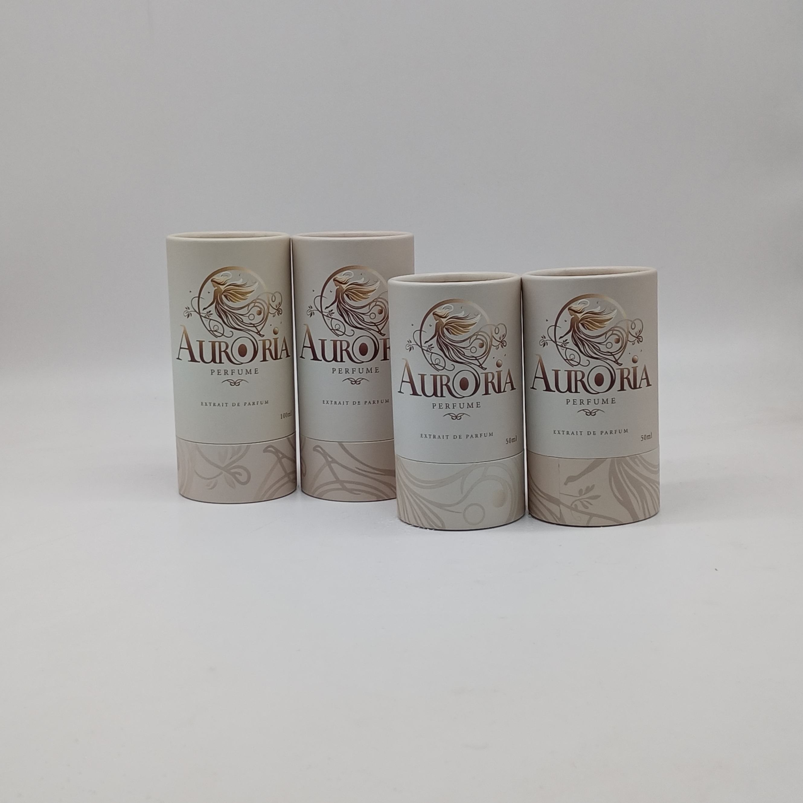 عبوة من ورق كرافت من الورق المقوى القابل للتحلل الحيوي بتصميم عبوة عطر للهدايا