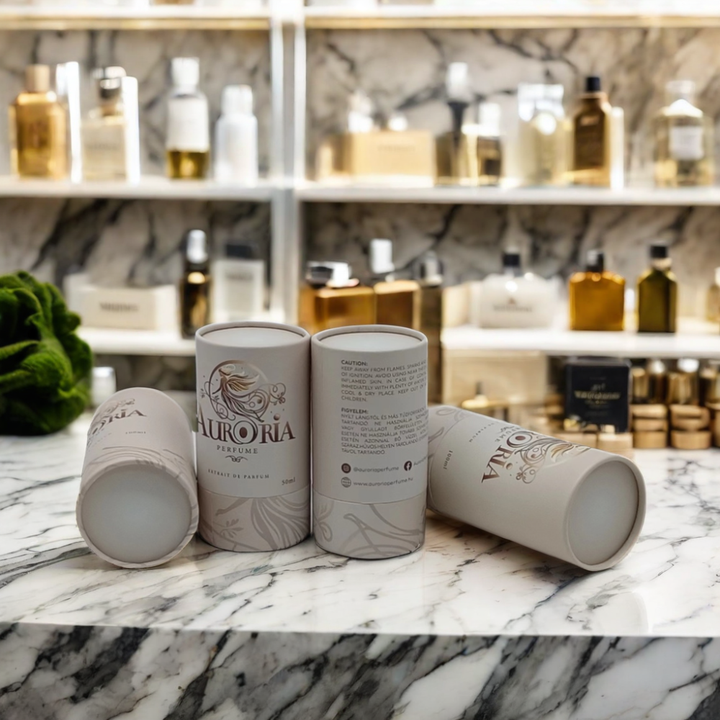 عبوة من ورق كرافت من الورق المقوى القابل للتحلل الحيوي بتصميم عبوة عطر للهدايا