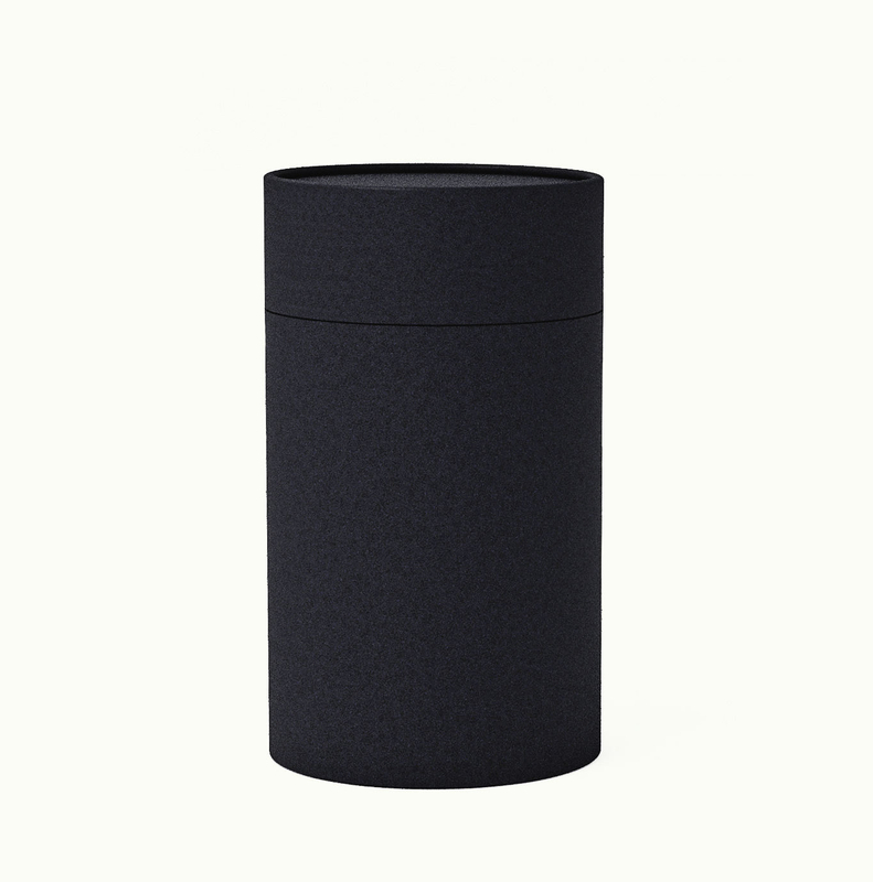 أنبوب ورق من الورق المقوى ذو الأسطوانة السوداء لتغليف مشروبات القهوة والشمبانيا والتكيلا متين وقوي