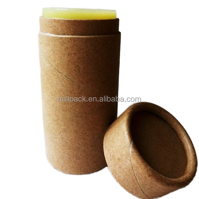 1oz بقعة السلع اسطوانة تغليف مستحضرات التجميل الأساسية سحب ما يصل أنبوب الورق مصنوع من الورق المقوى كرافت ورقة غسول شريط التعبئة والتغليف