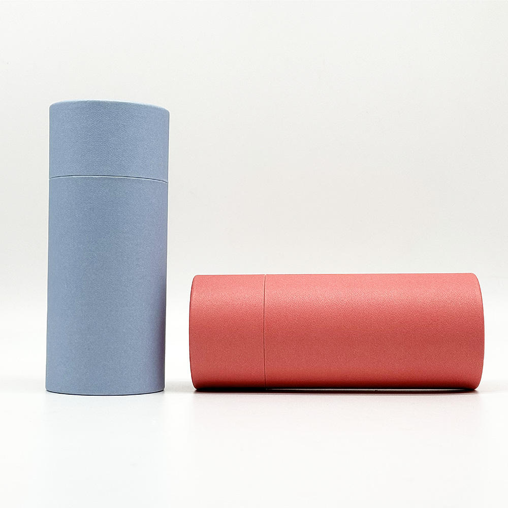 علبة زجاجة مستديرة من الورق المقوى قابلة لإعادة التدوير مع غطاء مستحضرات التجميل القياسية كرتون التغليف حزمة أنبوب ورق الكرافت