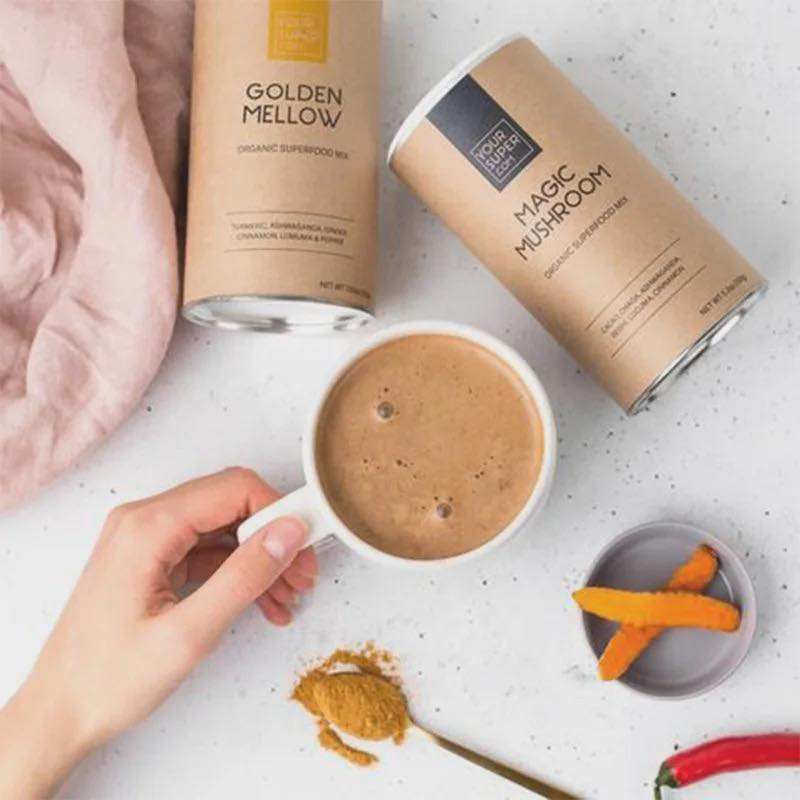 حاوية مسحوق صديقة للبيئة قابلة للتحلل الحيوي وحبوب القهوة والشوفان وأسطوانة ورقية أنبوب دائري لتغليف المواد الغذائية