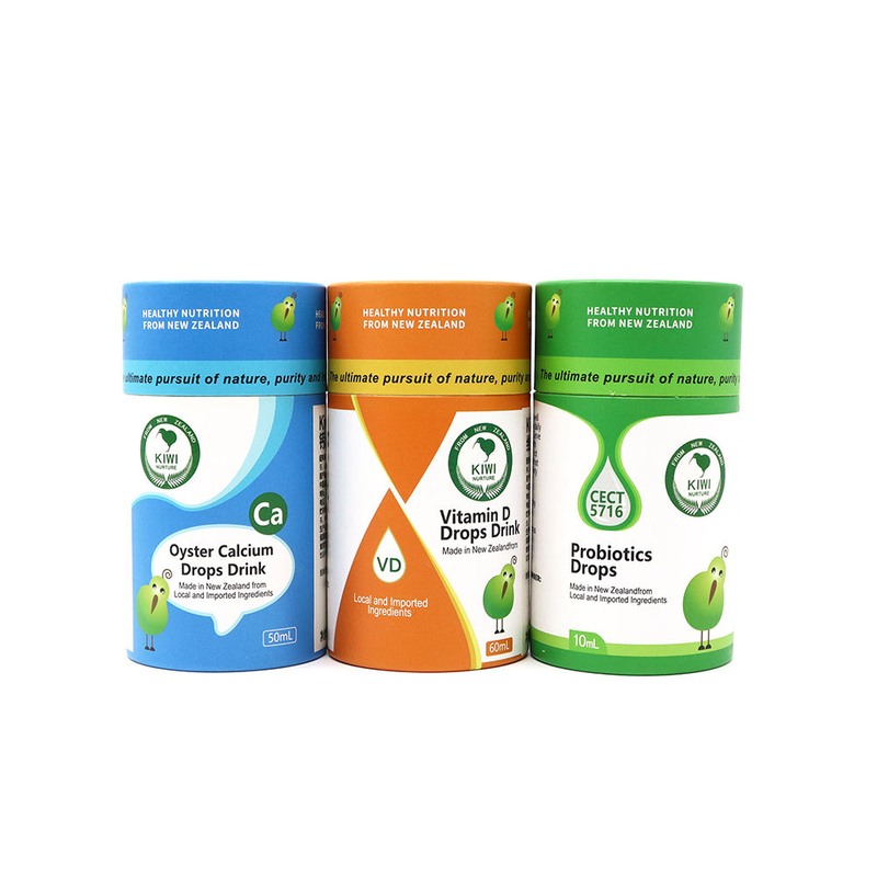 شعار مخصص القابلة للتحلل القهوة اسطوانة جولة أنبوب مربع الغذاء الصف كرتون كرافت ورقة أنبوب للشاي