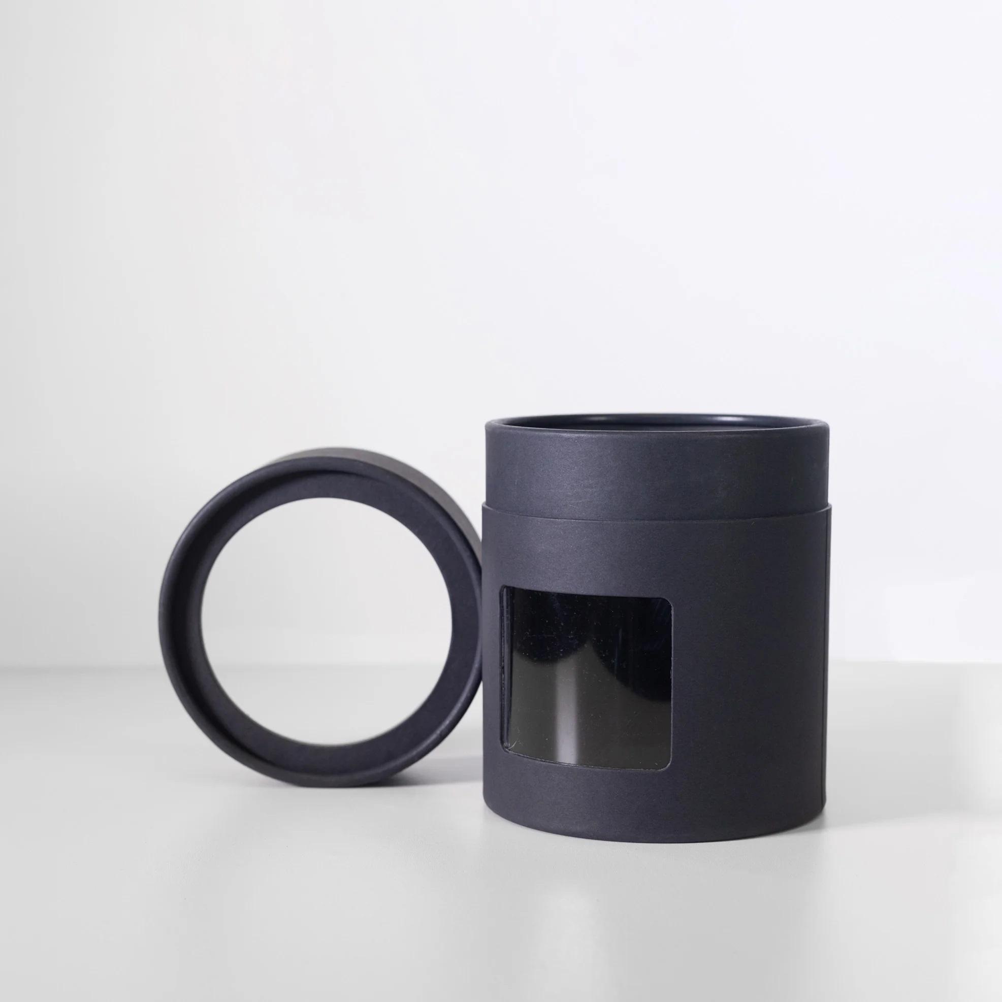 جولة مخصصة أنبوب ورقي فارغ التعبئة والتغليف شمعة قابلة للتحلل كرافت الأنسجة شمعة نافذة اسطوانة مربع