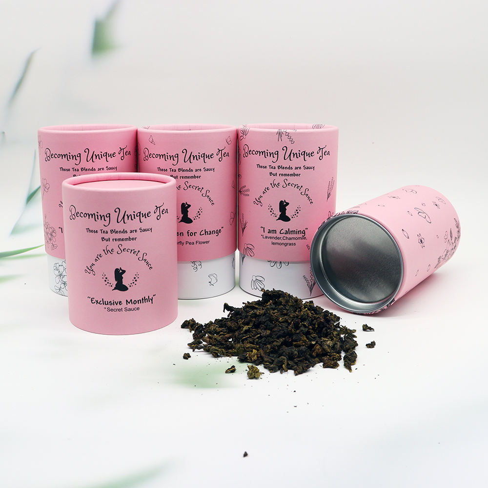 التعبئة والتغليف أنبوب الورق للمنتجات الغذائية الملح والسكر التعبئة والتغليف أنبوب من الورق المقوى لحزمة أنبوب عصير الشاي القهوة