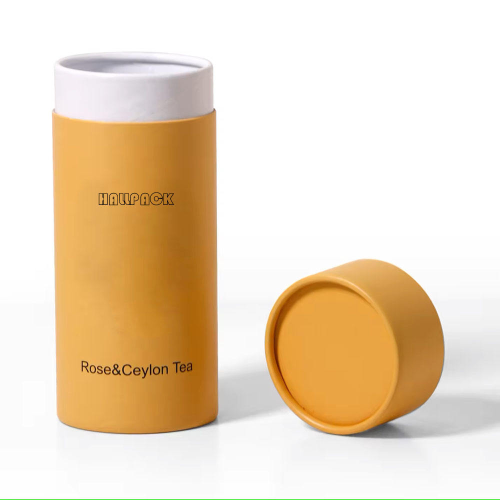 مخصص اسطوانة كرتون مسحوق الحاويات الشاي حبوب البن الشوفان ورقة أنبوب لتغليف الورق الغذاء الصف