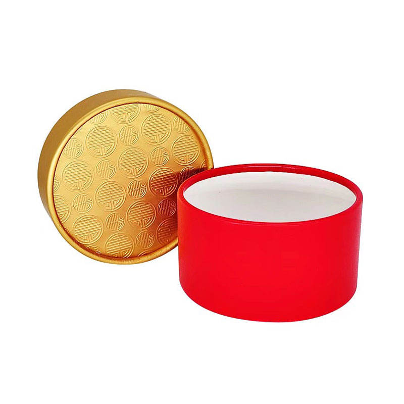 مجموعة صغيرة من صناديق الورد المحفوظة من جلد الغزال من الورق المقوى لزهرة مخصصة صديقة للبيئة جامدة مستديرة الشكل ورقة صغيرة زهرة هدية اسطوانة