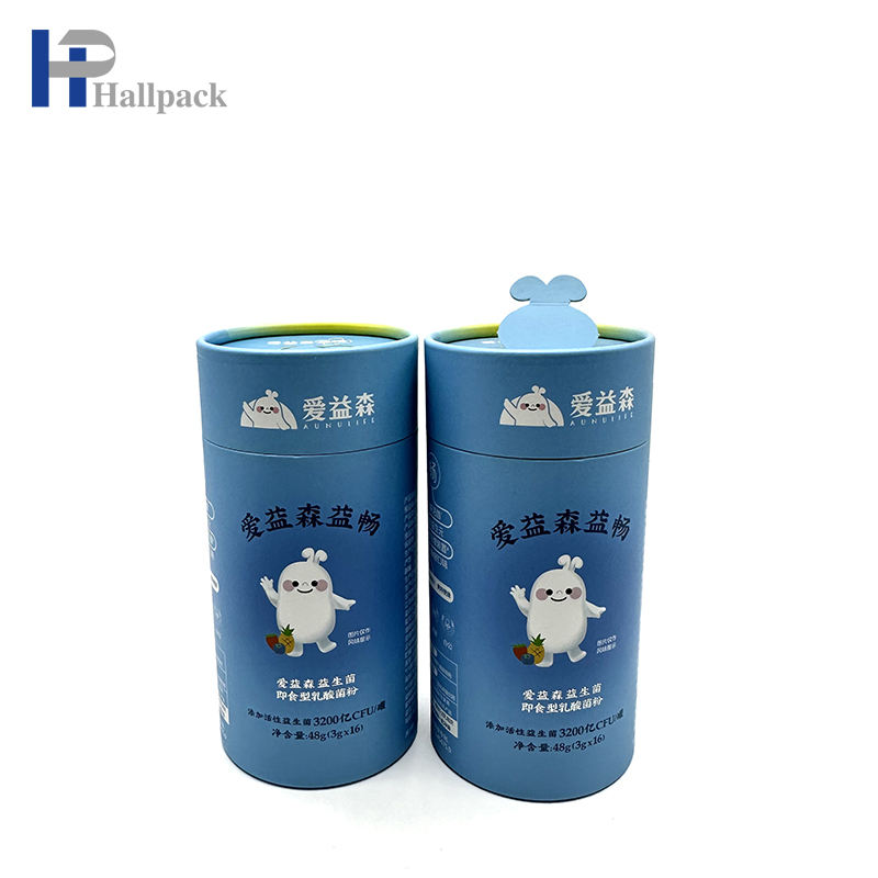 أنابيب مستديرة قابلة للتحلل ذات علامة خاصة فارغة مخصصة سهلة التعبئة والتغليف لأنابيب الورق