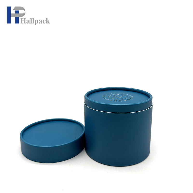 ملح الاستحمام مسحوق فضفاض أنبوب ورقي للتغليف أنبوب منخل مسحوق التجميل أنبوب ورقي أسطواني