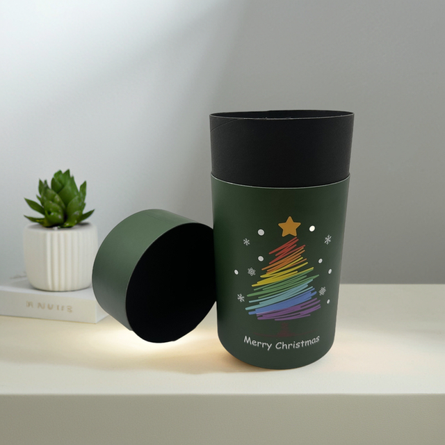 حار بيع صديقة للبيئة اسطوانة الأخضر كرافت ورقة جولة أنبوب