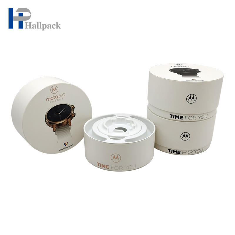 جولة ورقة أنبوب مربع مجوهرات قصيرة أنبوب التعبئة والتغليف زهرة مسطحة الأعلى