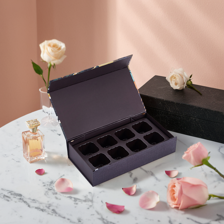 علبة هدايا العطور الفاخرة أنبوب ورقي فاخر