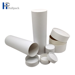 أنبوب ورق كرافت أبيض بدون طباعة أنبوب ورق من الورق المقوى لمستحضرات التجميل