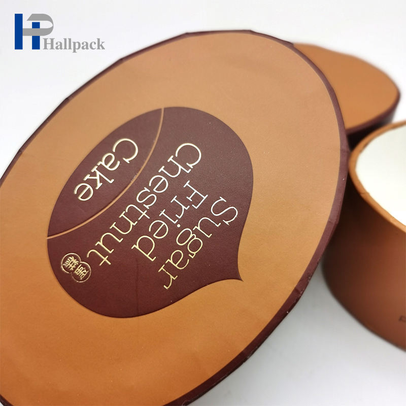 حار بيع القابلة للتحلل الغذاء الصف ورق التغليف أنبوب أنبوب الورق البيضاوي