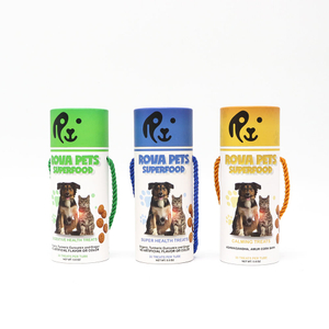 أنابيب التعبئة والتغليف القابلة للتحلل صديقة للبيئة الغذاء الصف كرافت كرتون صندوق اسطوانة أغذية الحيوانات الأليفة ورقة أنبوب التعبئة والتغليف