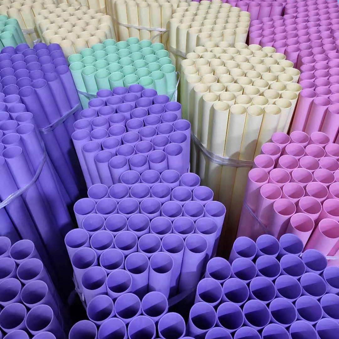 الملونة صديقة للبيئة القابلة للتحلل الحيوي ورقة فنية لفة أنابيب 54 مللي متر يدويا DIY بها بنفسك الملونة ورقة كرافت أنابيب