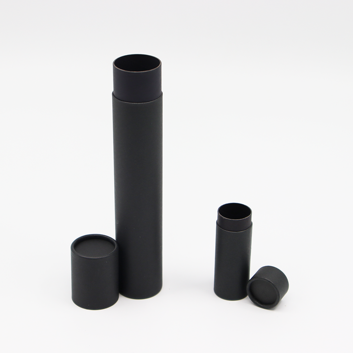 حار بيع براون كرافت كرتون ورقة أنبوب البريدية النقل ملصق التعبئة والتغليف اسطوانة الشكل التلاشي نمط الغذاء