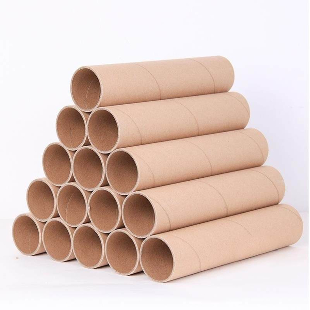 Eco Stock Special Brown Kraft Paper A3 ملصق أنبوب التعبئة والتغليف أسطوانة ورق بريدية