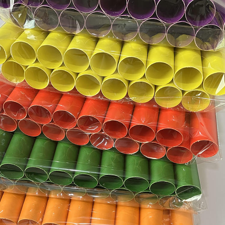 أنابيب لفة ورق فنية قابلة للتخصيص وصديقة للبيئة وقابلة للتحلل الحيوي مصنوعة يدويًا من الورق الملون