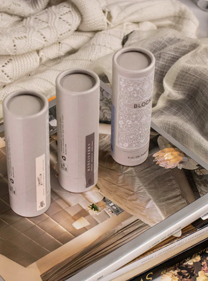 علبة ورق تغليف اسطوانة مخصصة أنبوب ورقي للزيت العطري لمستحضرات التجميل