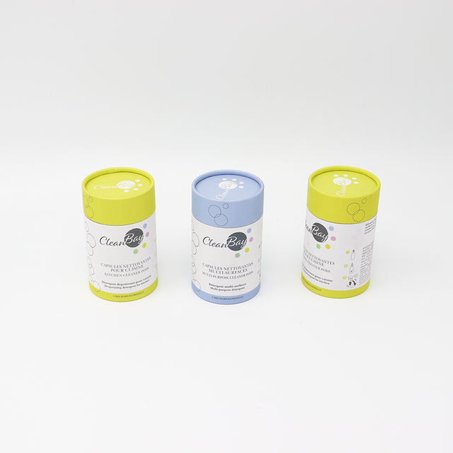 صديقة للبيئة مخصصة منظف الكرتون اسطوانة مربع ورقة أنبوب التعبئة والتغليف للمفروشات ويندوز المنظفات متعددة الأغراض