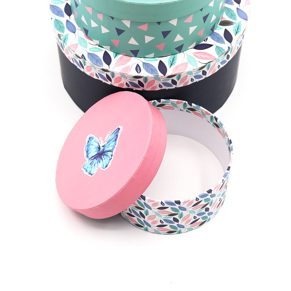 طباعة شعار مخصص حافة مسطحة صندوق أنبوب أسطواني ورق تغليف صلب من الورق المقوى صندوق هدايا للأغذية ومستحضرات التجميل ورق تغليف الأنبوب