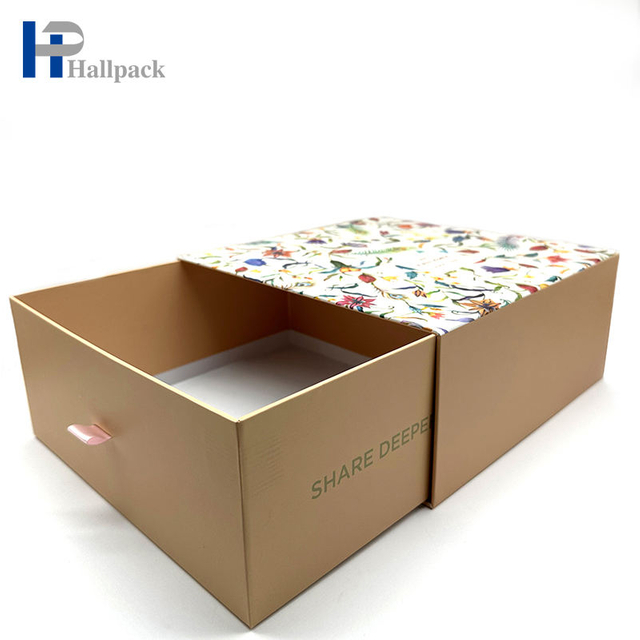 الجملة شعار مخصص صديقة للبيئة كرتون هدية ورقة مربع مع الشريط