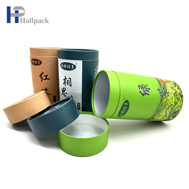 حار بيع كرافت ورقة مستديرة أنبوب ورقة أنبوب المجلس المزدوج للشاي