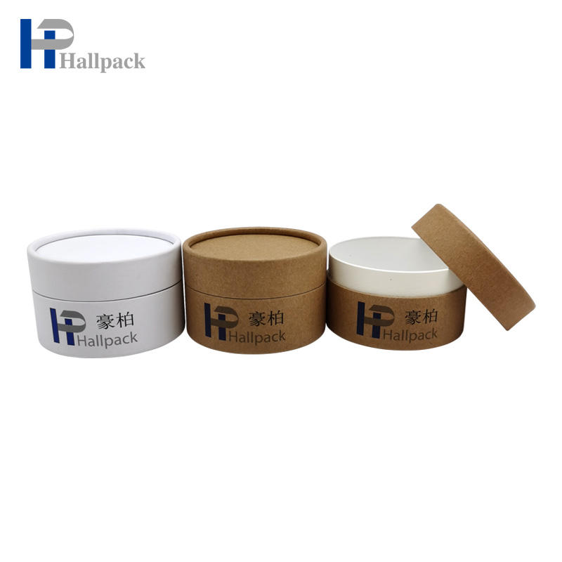 علبة هدية أنبوب ورق التغليف جيلي رماد كرافت أنبوب ورق دائري